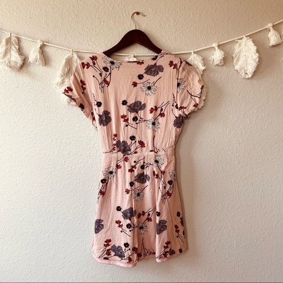 🦃 Blu Pepper | Floral Wrap Dress - Picture 3 of 6